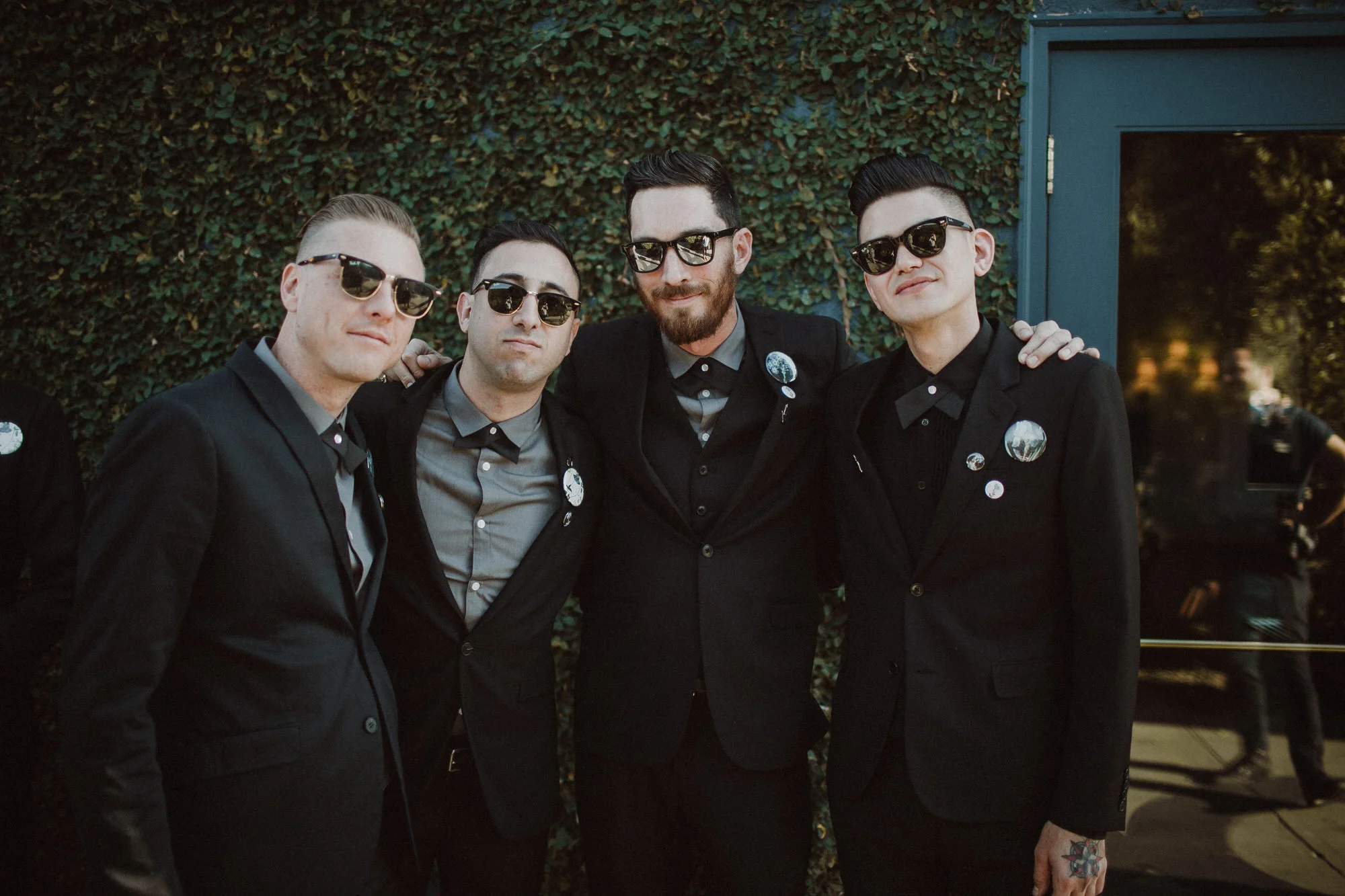the groomsmen before the wedding ceremony