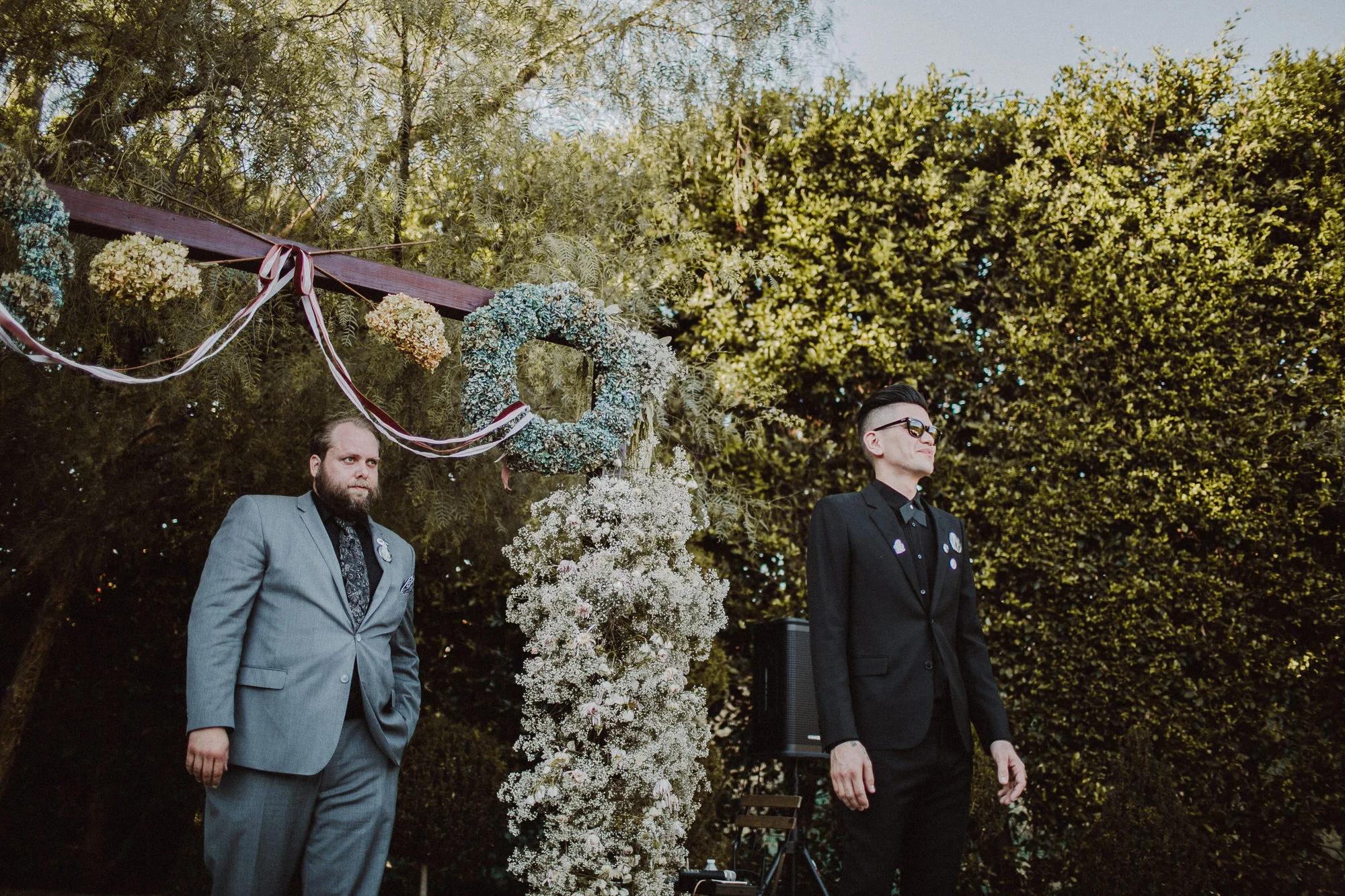 matty waiting at the altar