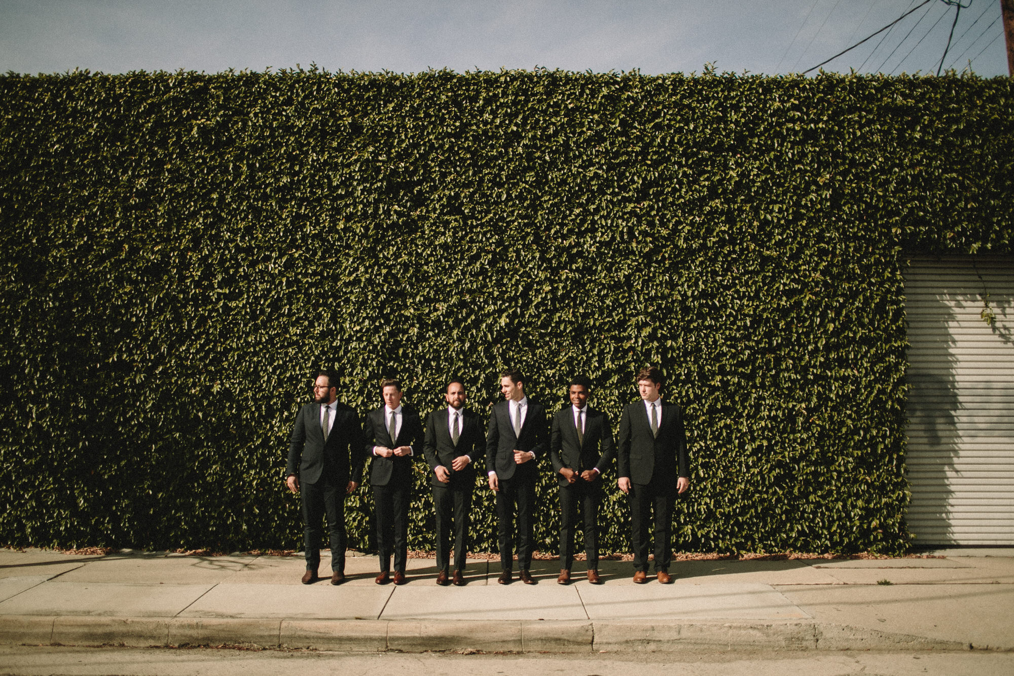 groomsmen portraits in los angeles