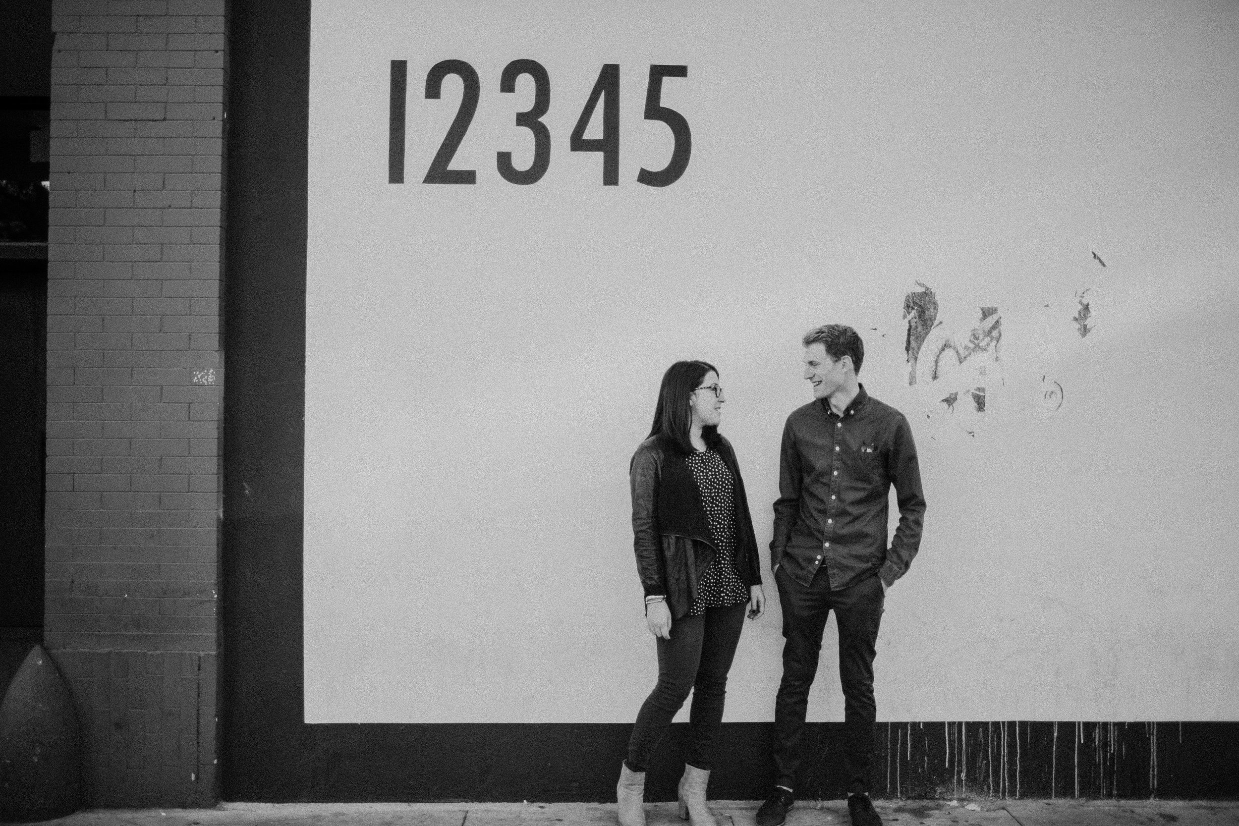 engagement photography in the arts district