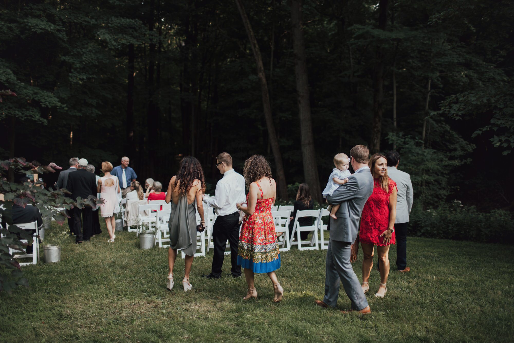 wedding guests in new york city