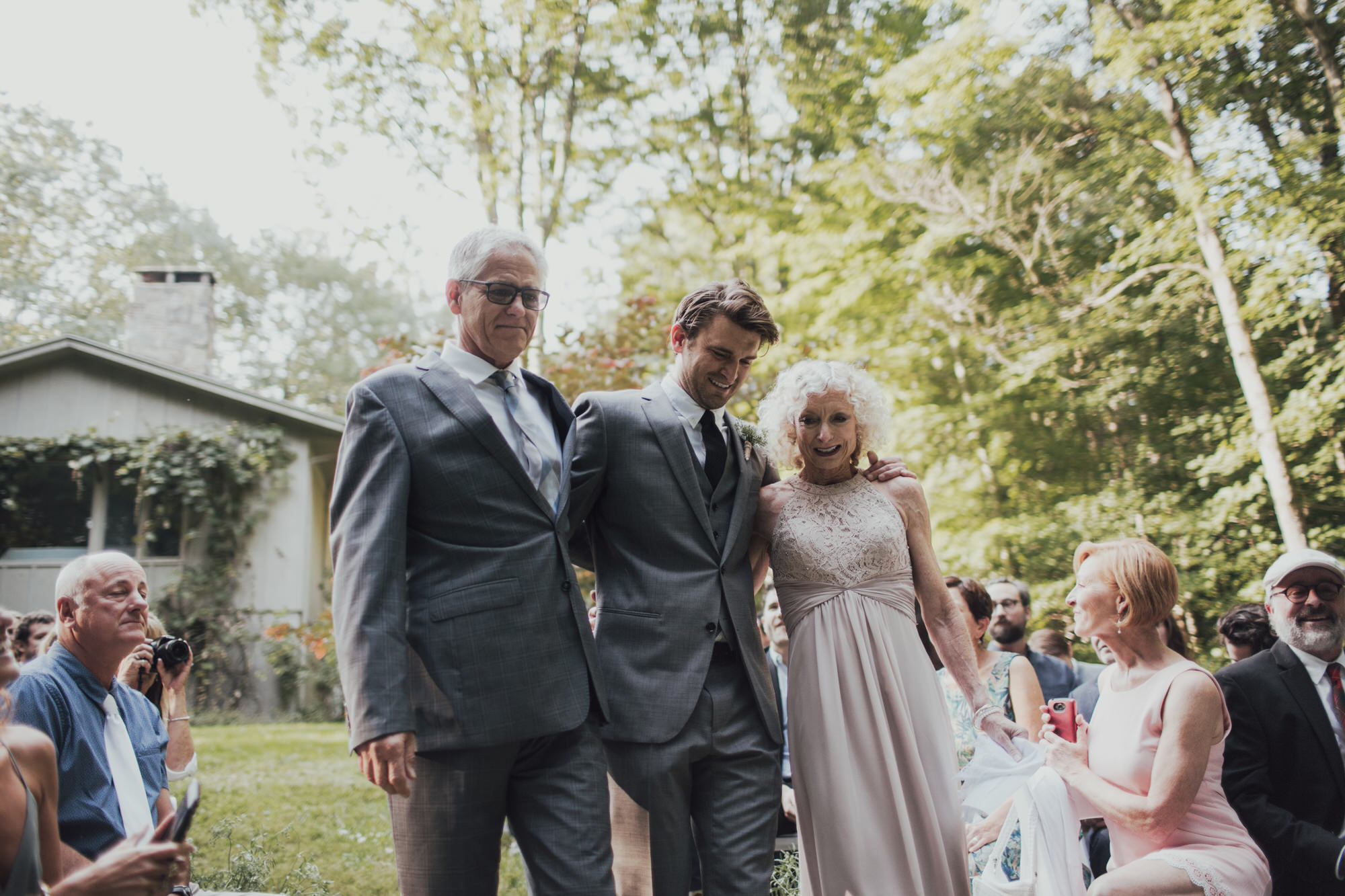walking down the aisle