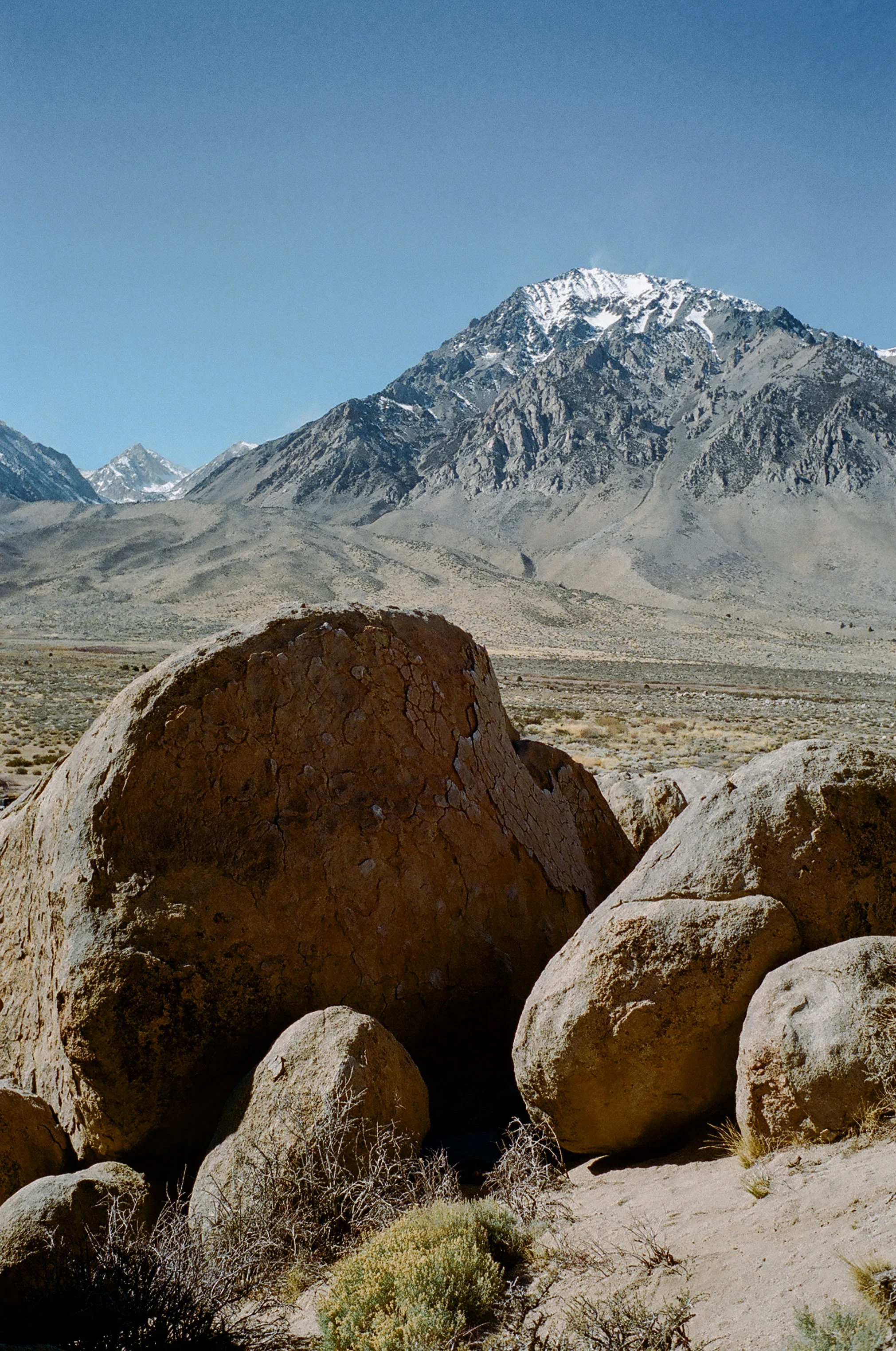 Birthday Boulder in Bishop Ca