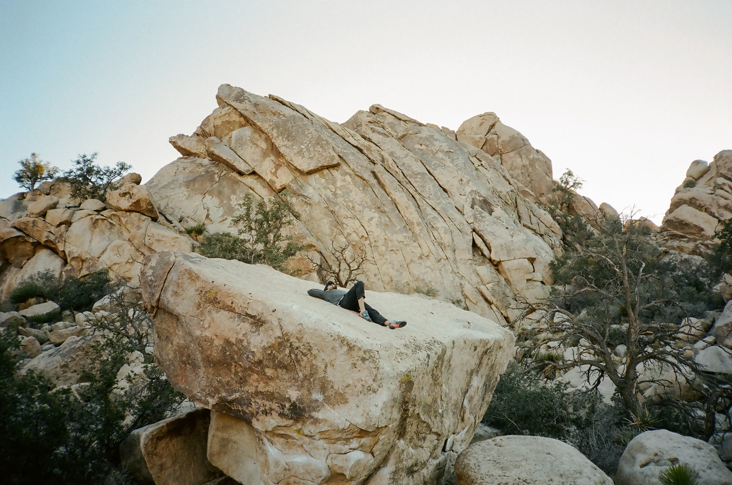 Breather after a scary topout.