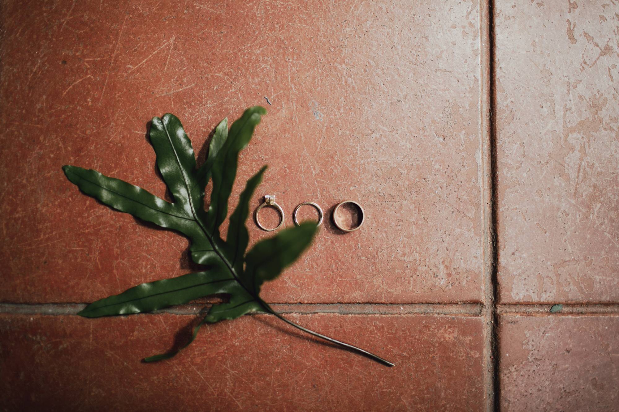 Wedding ring detail photo