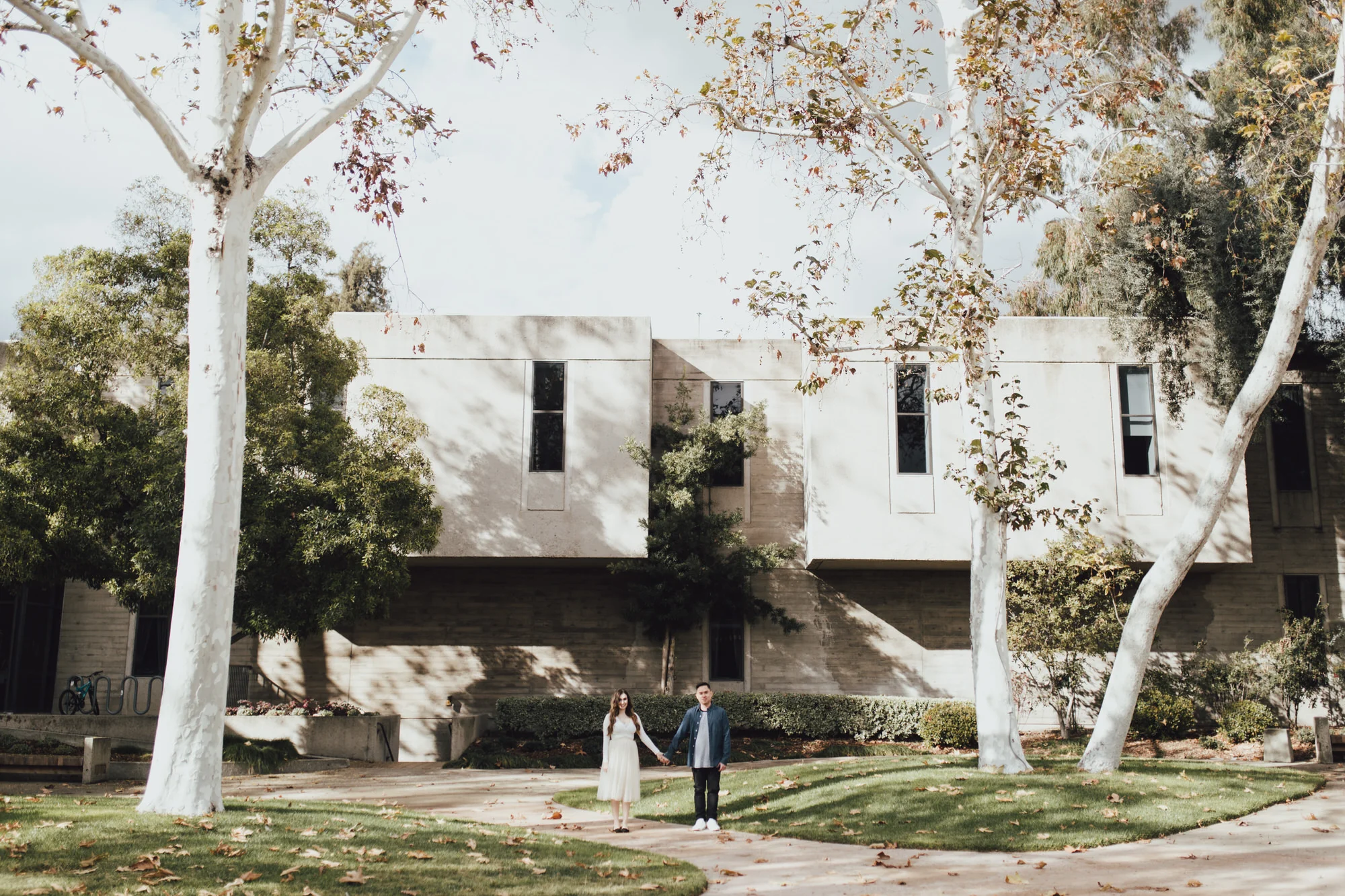 engagement photos in downtown los angeles and pomona