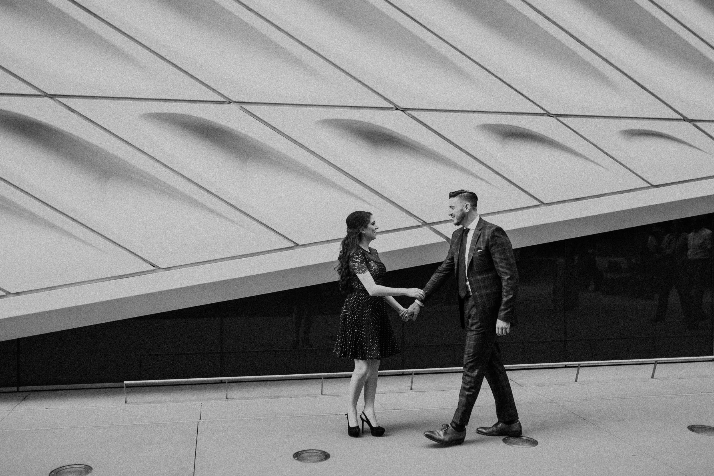 engagement photos at the broad