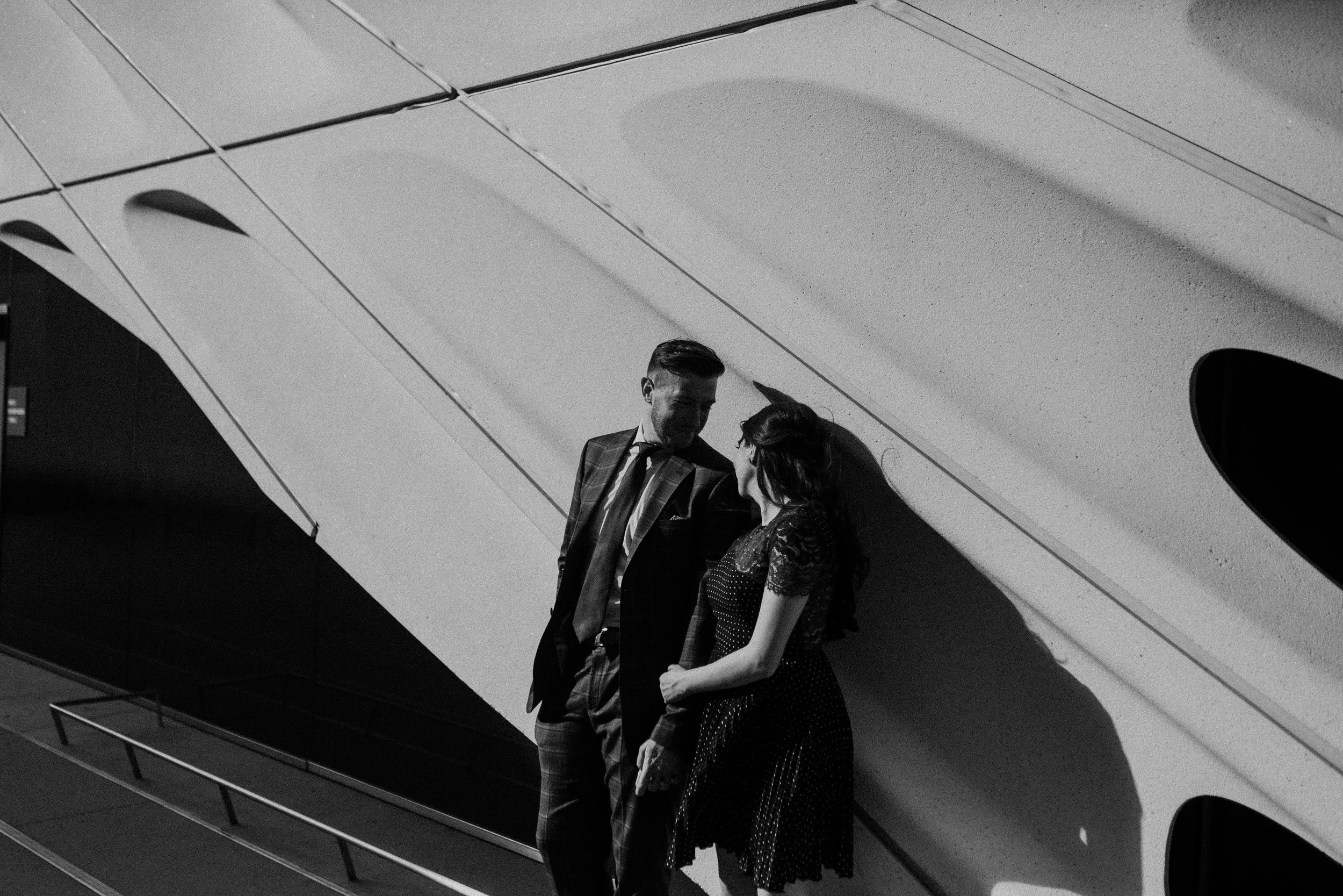 candid engagement photography