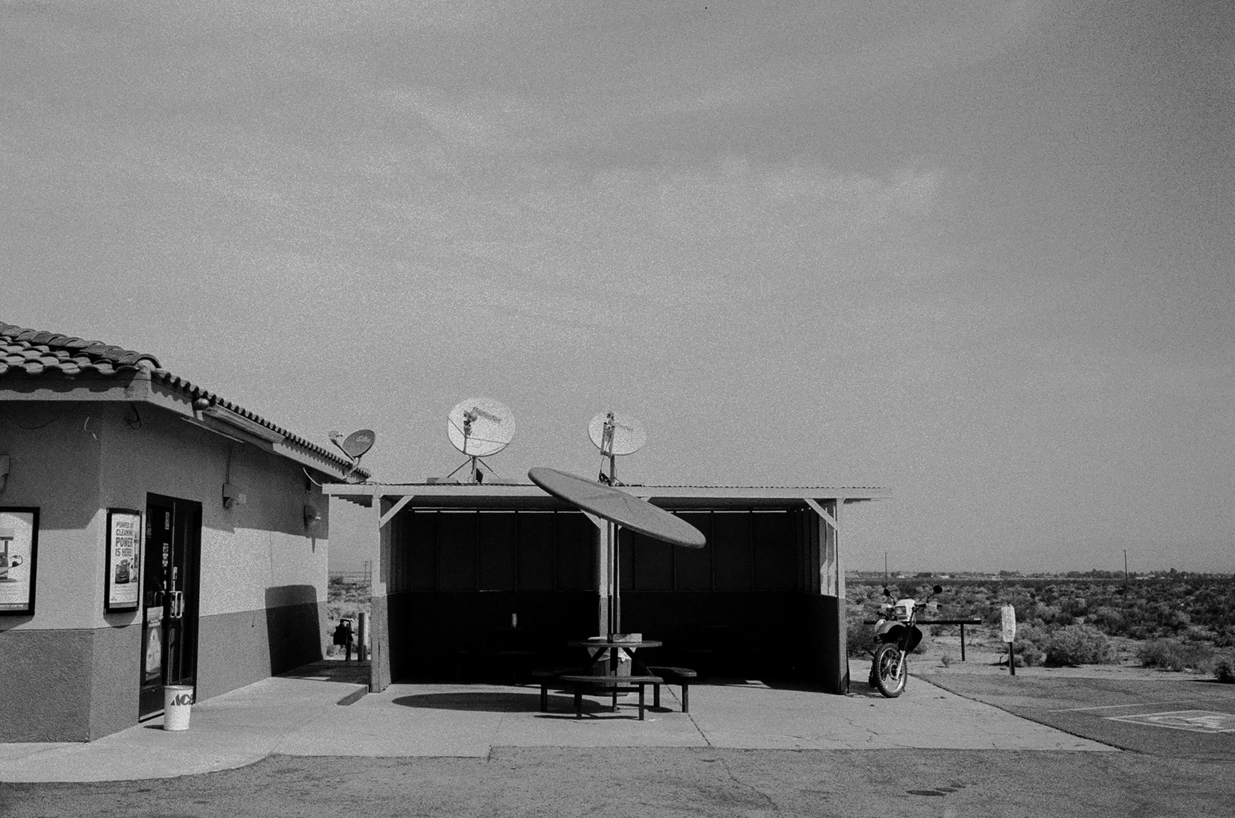 gas station in central California 