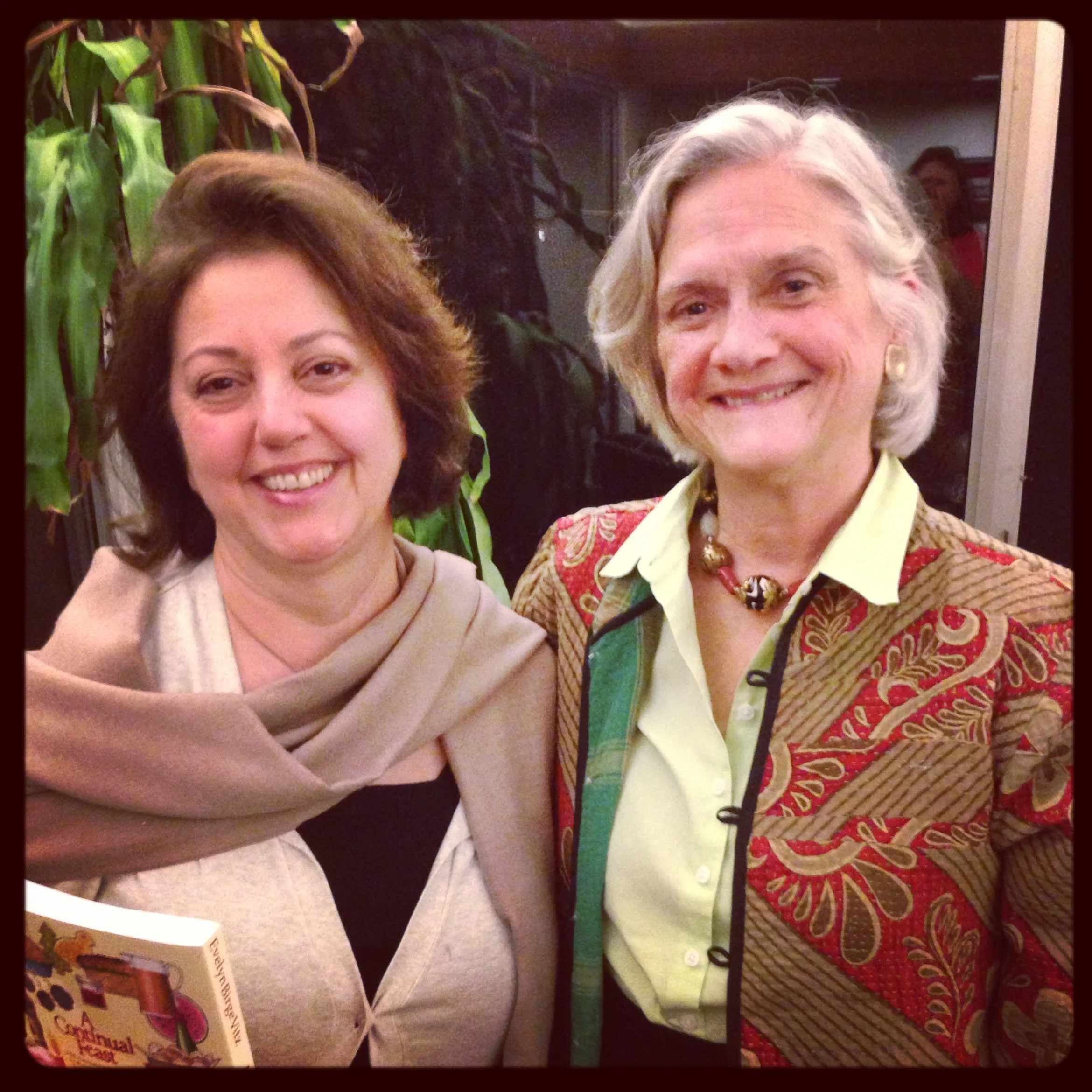 Timmie Vitz and Maria Marchetti at the Continual Feast talk.