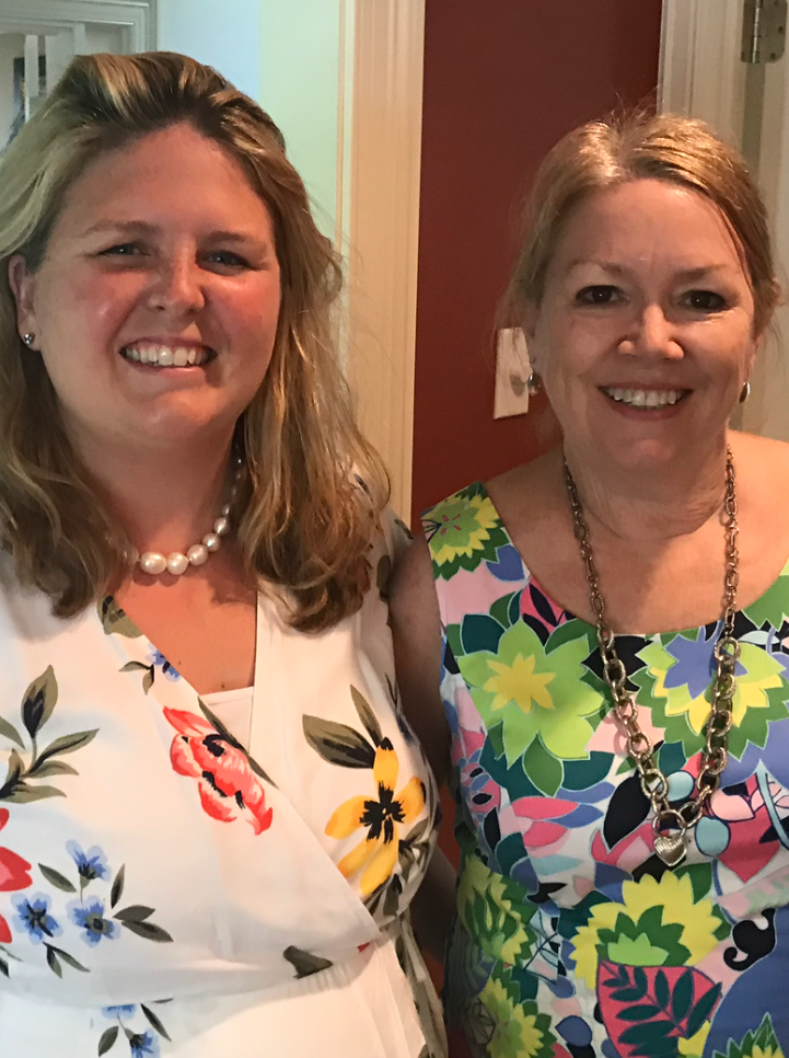 Lisa, Priscilla McCaffrey, Angela Marchetti, and Alexandra McLaughlin chat about 8 Tips to Keep Laughing over espresso and cookies in Lisa's quiet dining room on a lovely spring afternoon.