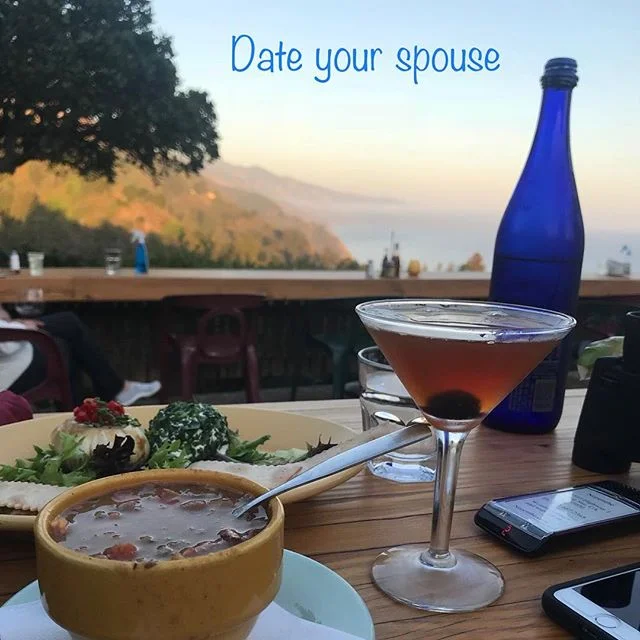 Plan fun date nights, getaway weekends, deliver surprises like cards and small gifts for no reason. Have a standup comedy improv marriage. Laugh. Play. #homeplacewisdom