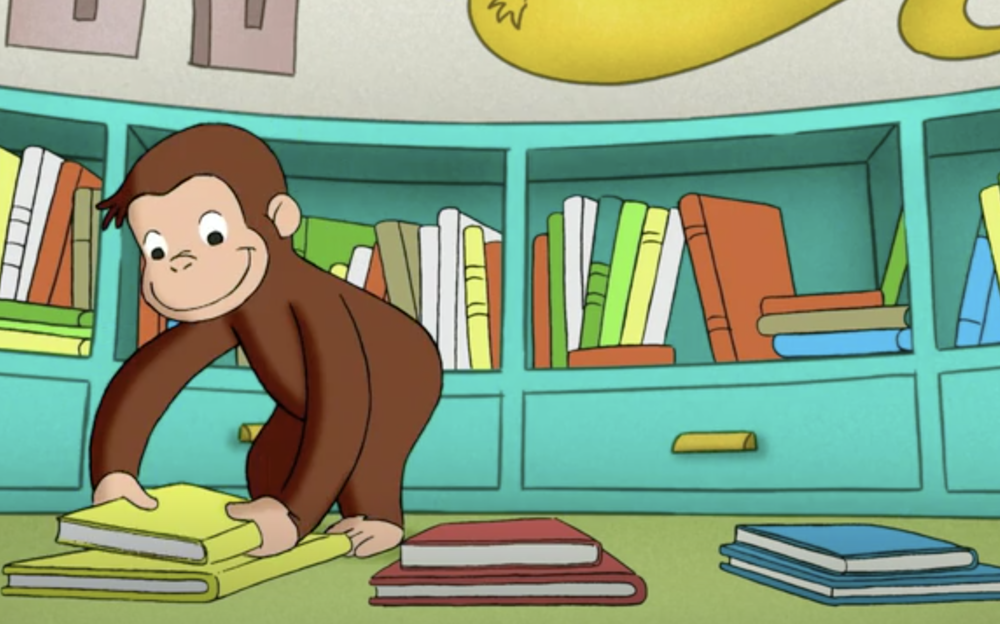 Introduction to sorting with Curious George