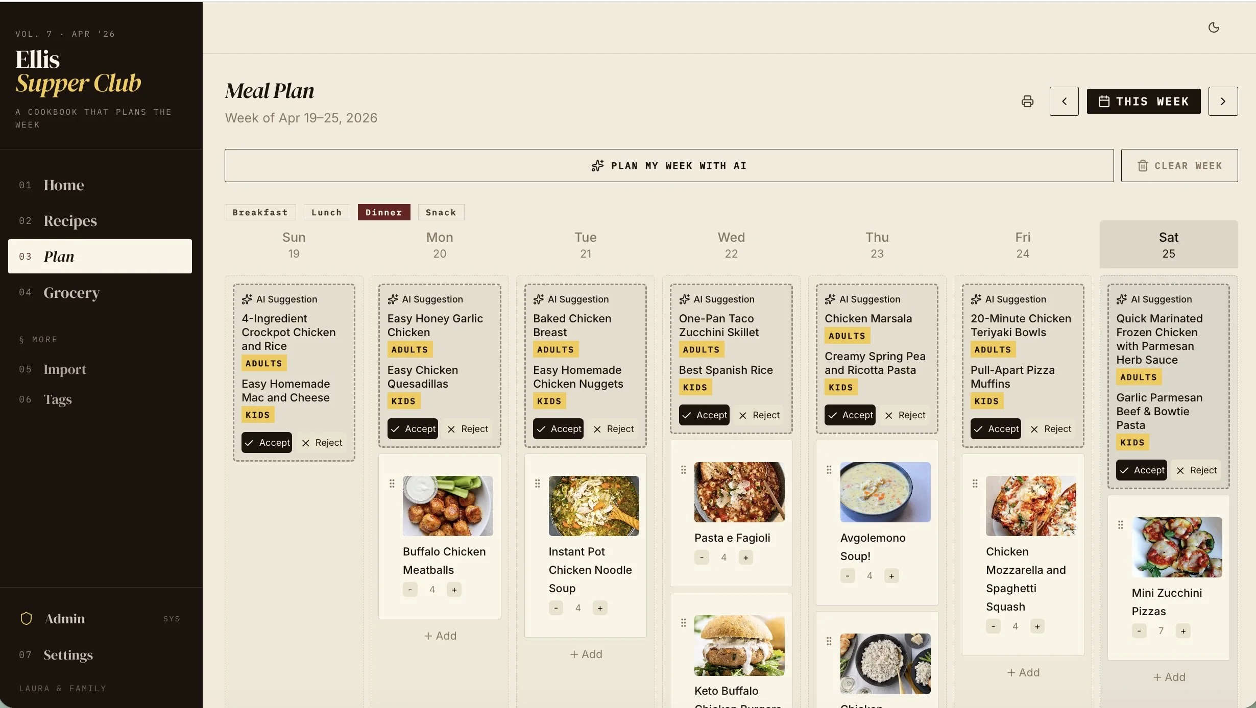 Meal planner