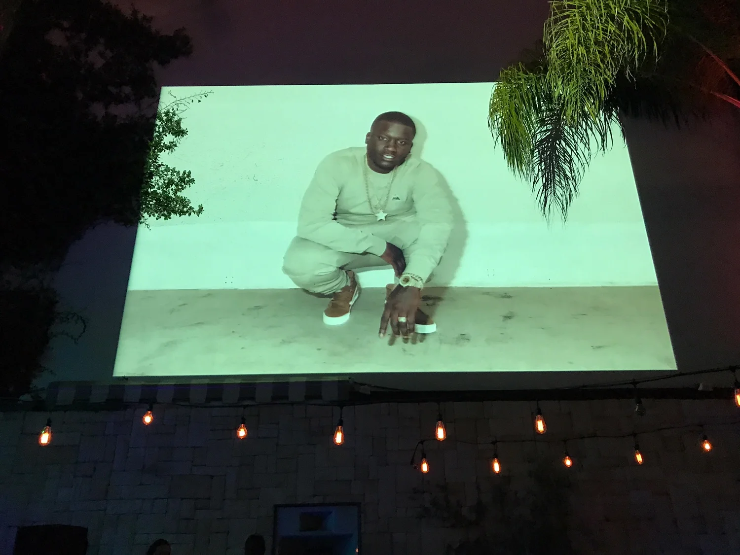 Zoey Dollaz release party at Le Jardin outdoor lounge in LA.