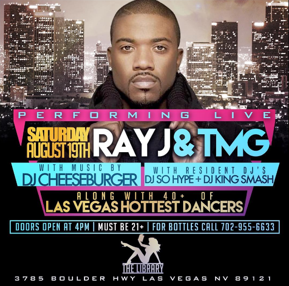 Ray J Performance in Las Vegas with Music by Dj Cheeseburger