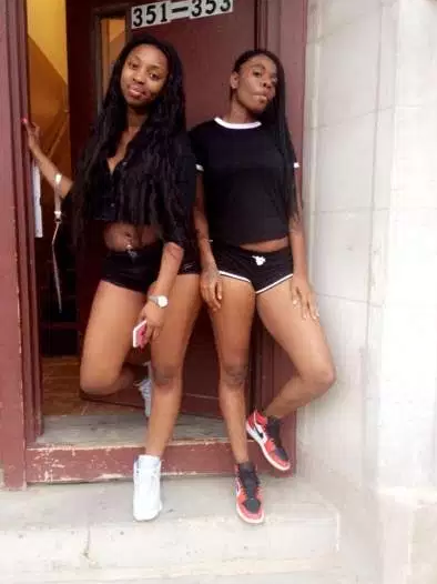 FacebookKenneka Jenkins with Monifah Shelton.