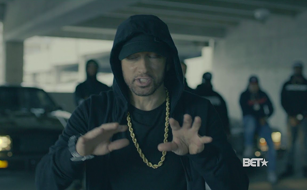 Recap: Eminem's 4 minute Trump Bashing freestyle on the BET Hip-Hop Awards
