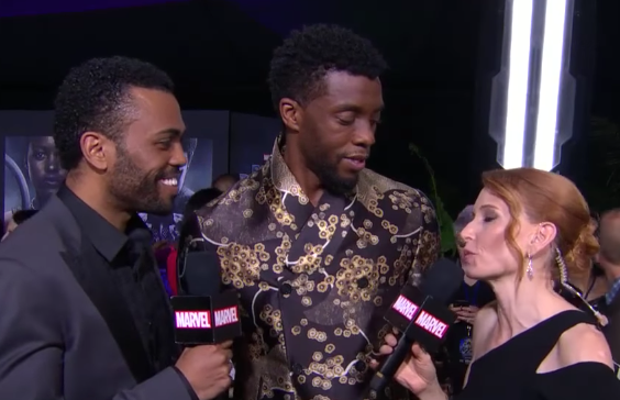 Marvel Studios' Black Panther Premiere Red Carpet Interviews