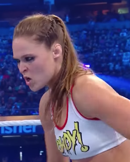 Ronda Rousey shows no mercy against Stephanie McMahon in her WWE in-ring debut: WrestleMania 34