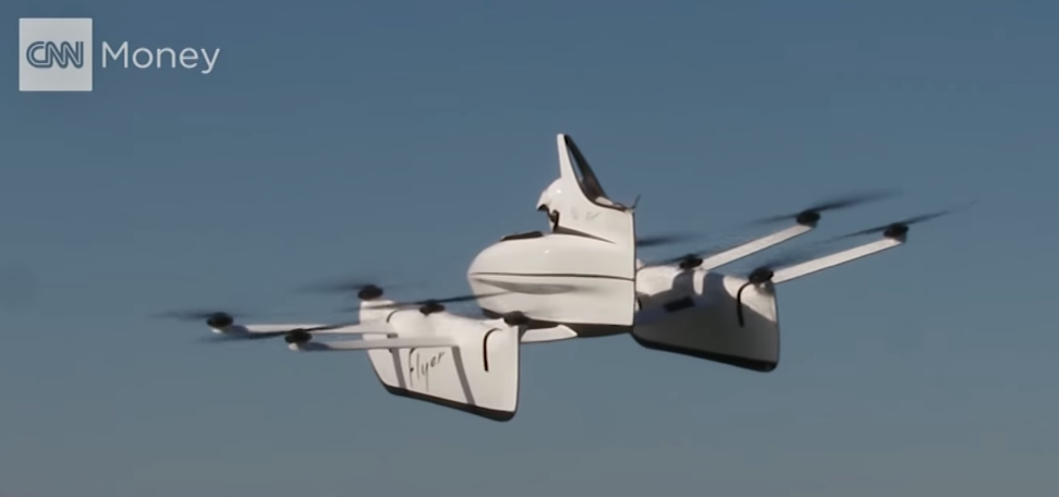 CNN reporter takes to the sky in flying car