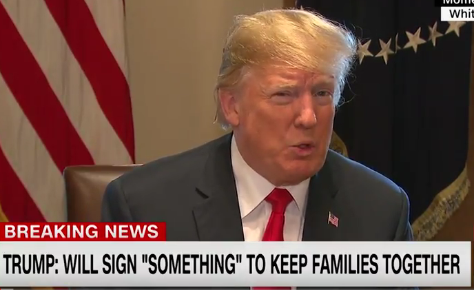 Donald Trump says he will sign executive orders to end separations?