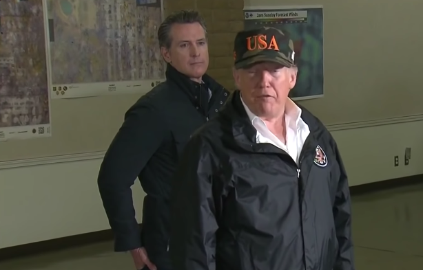 Trump tours California fires with Gov. Jerry Brown