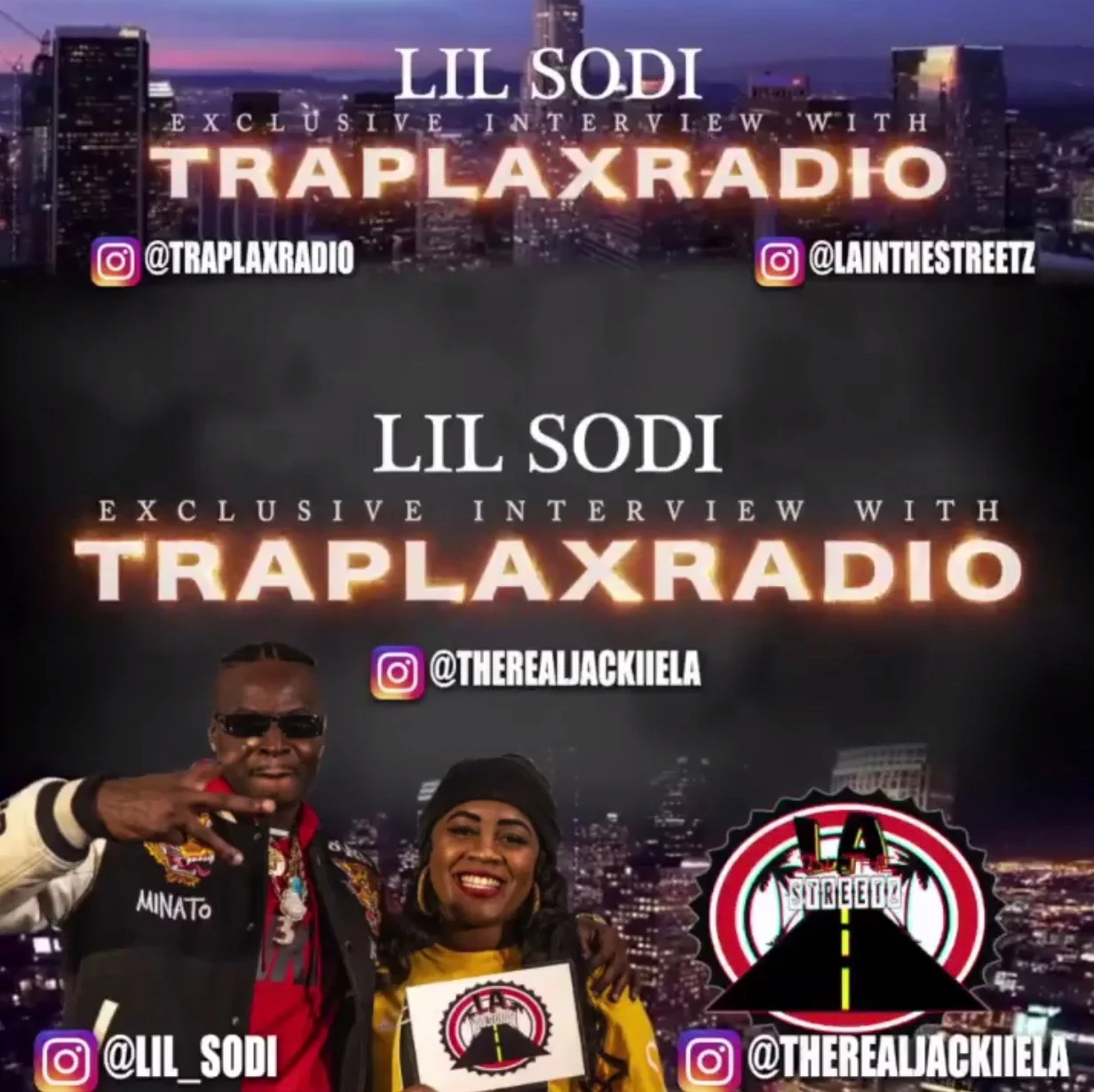 "Lil Sodi " Exclusive Interview with "Jackiie LA" on Traplaxradio
