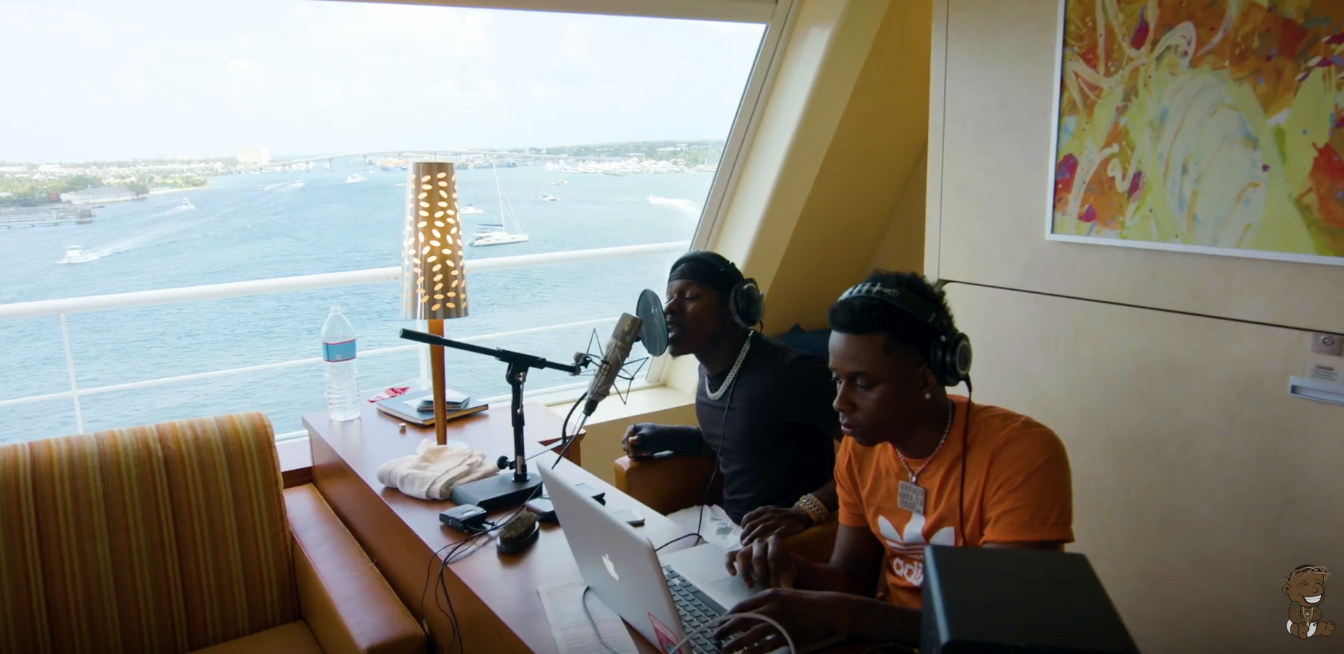 Dababy on his first cruise with no security