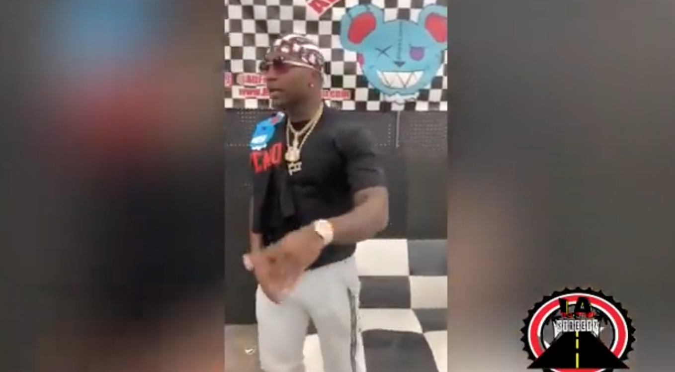 D.Cross Dababy freestyle on Lainthestreetz