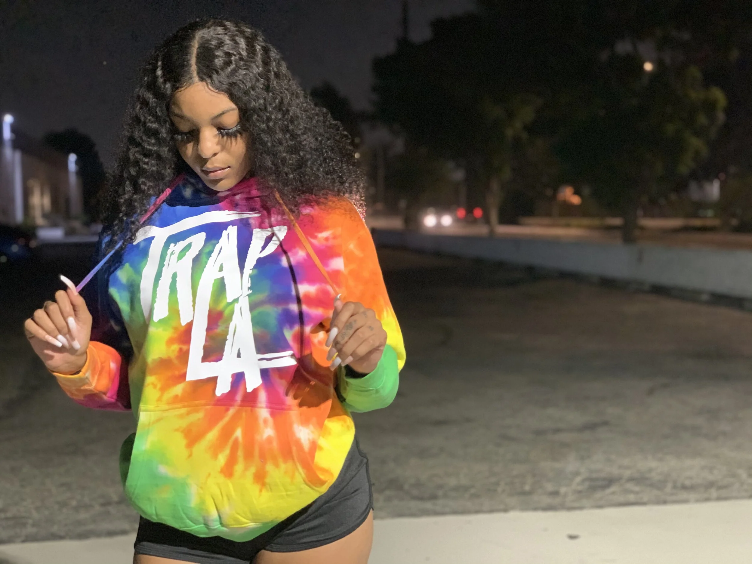 "Psychedelic" trapLA Logo Hoodie 