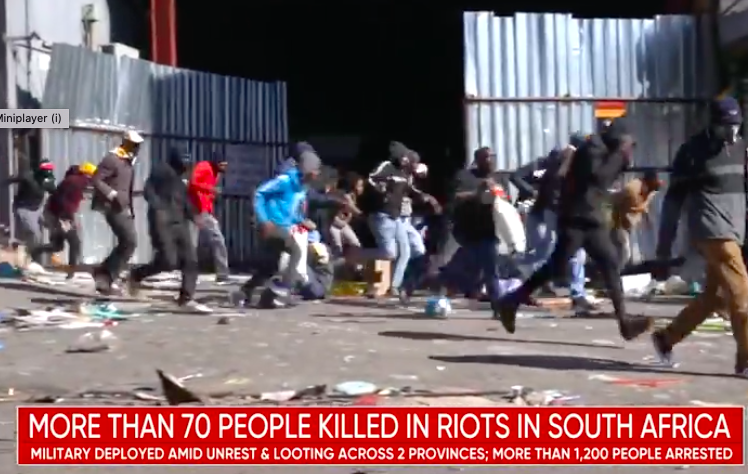 More Than 70 People Dead As Riots Sweep South Africa (News)