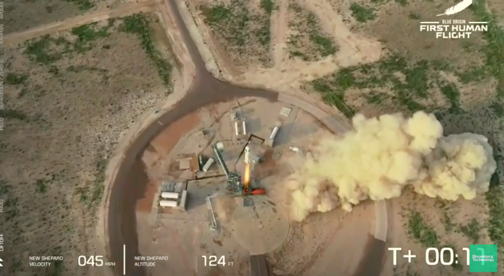 The Full Launch and Landing of Blue Origin's New Shepard (Video)