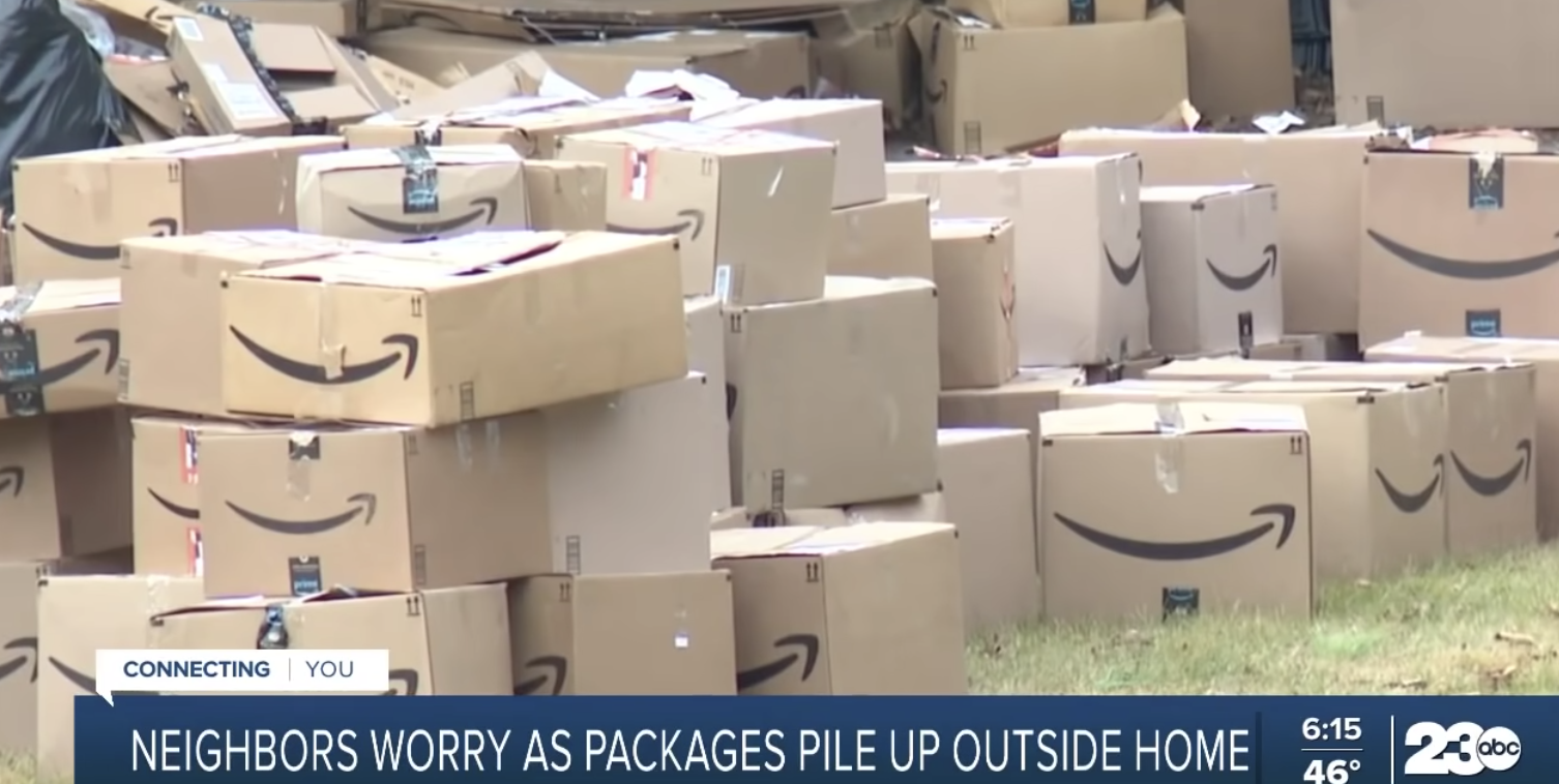 Neighbors in Tennessee city worry as Amazon packages pile up outside home (News)
