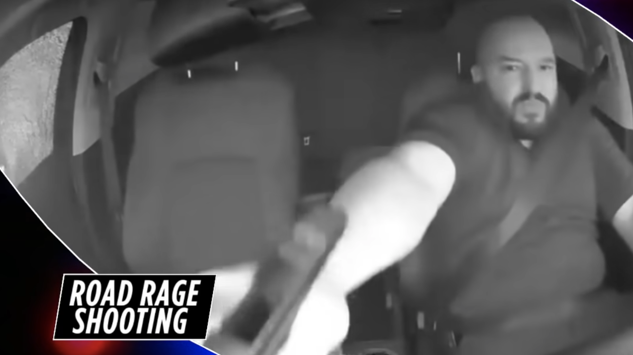 Dashcam video from inside driver's car shows him shooting during road rage incident