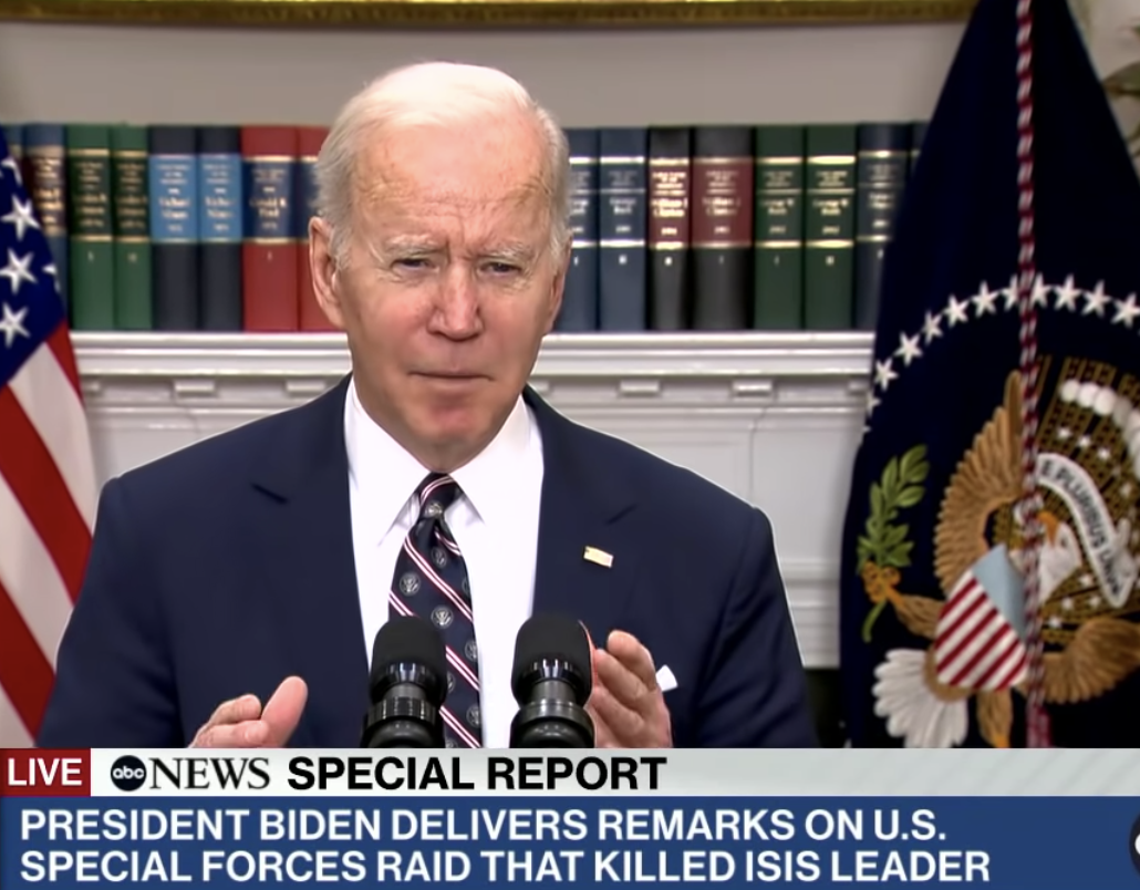 President Joe Biden delivers remarks on raid that killed ISIS leader
