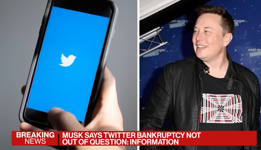 Elon Musk Says Twitter Bankruptcy Is Possible