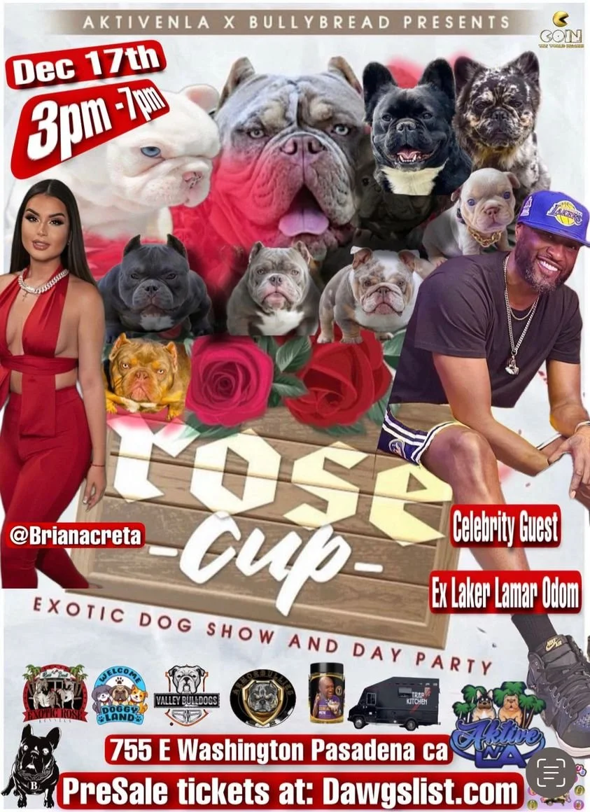 Rose Cup - Exotic Dog Show/Day Party (December 17th)