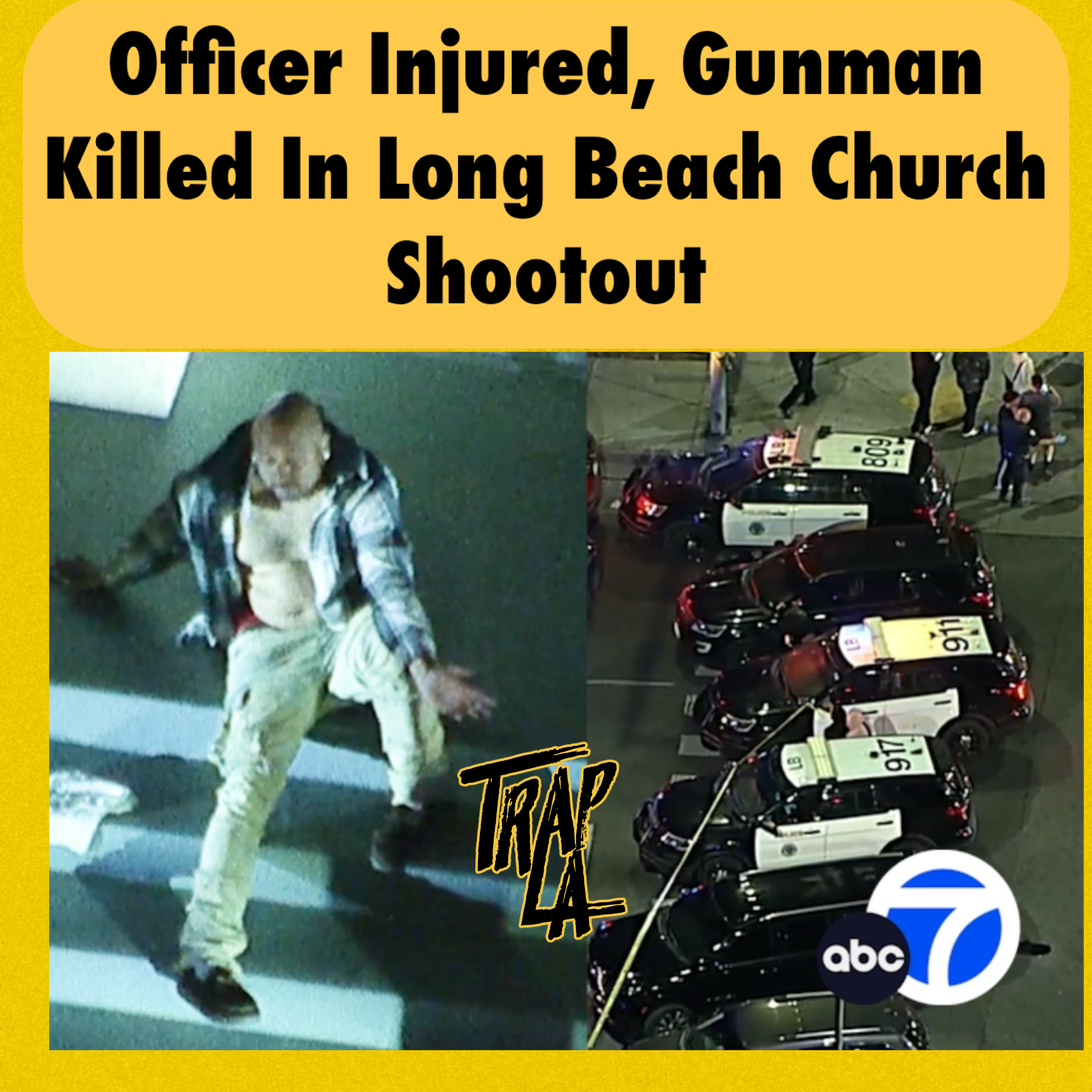 Dramatic Standoff at Long Beach Church Leaves Officer Injured, Suspect Dead