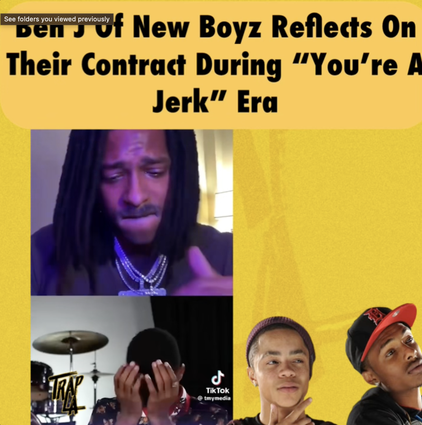 Ben J of New Boyz Reflects on Early Contract Challenges Amid 'You're a Jerk' Success