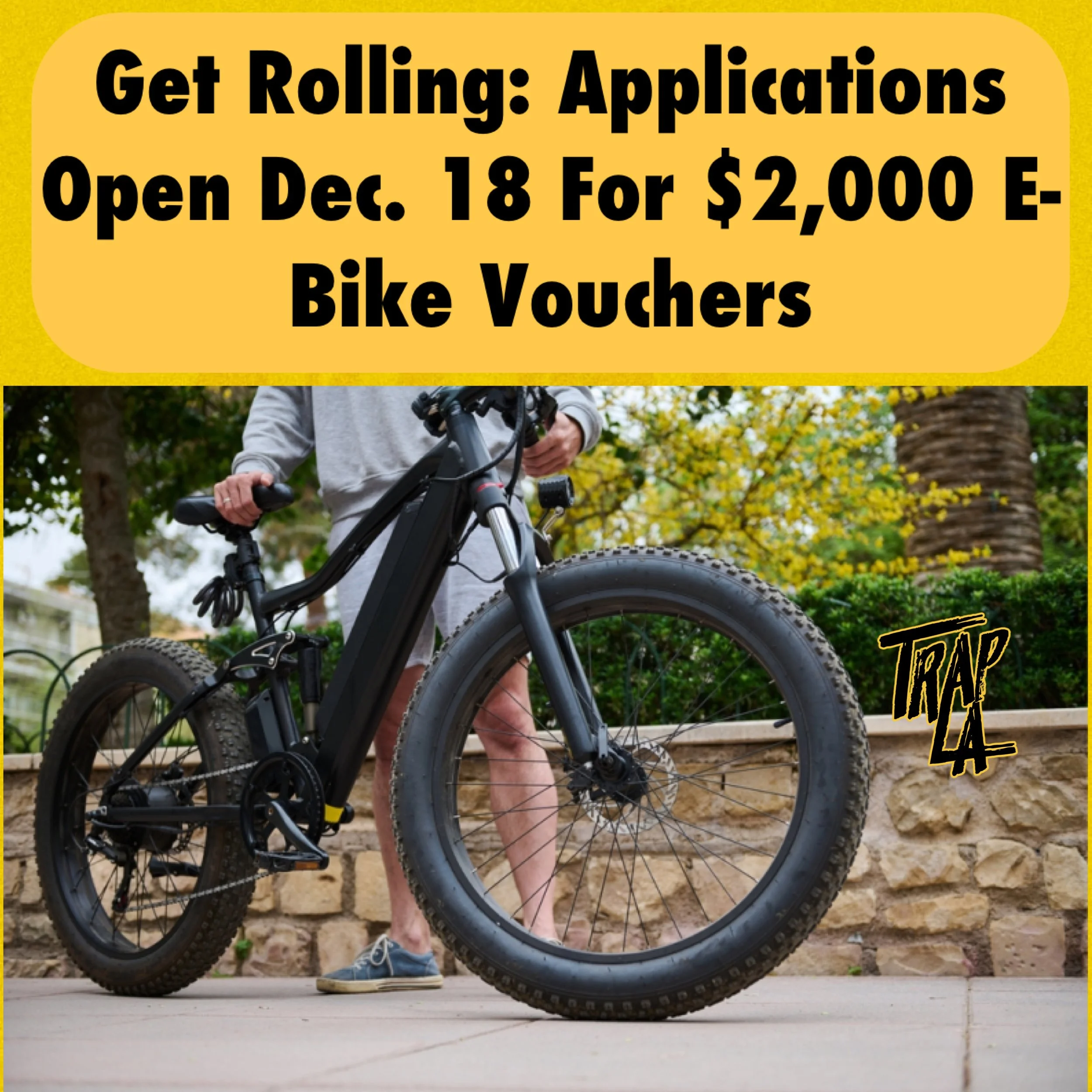 Apply for Up to $2,000 Toward a New E-Bike Starting December 18