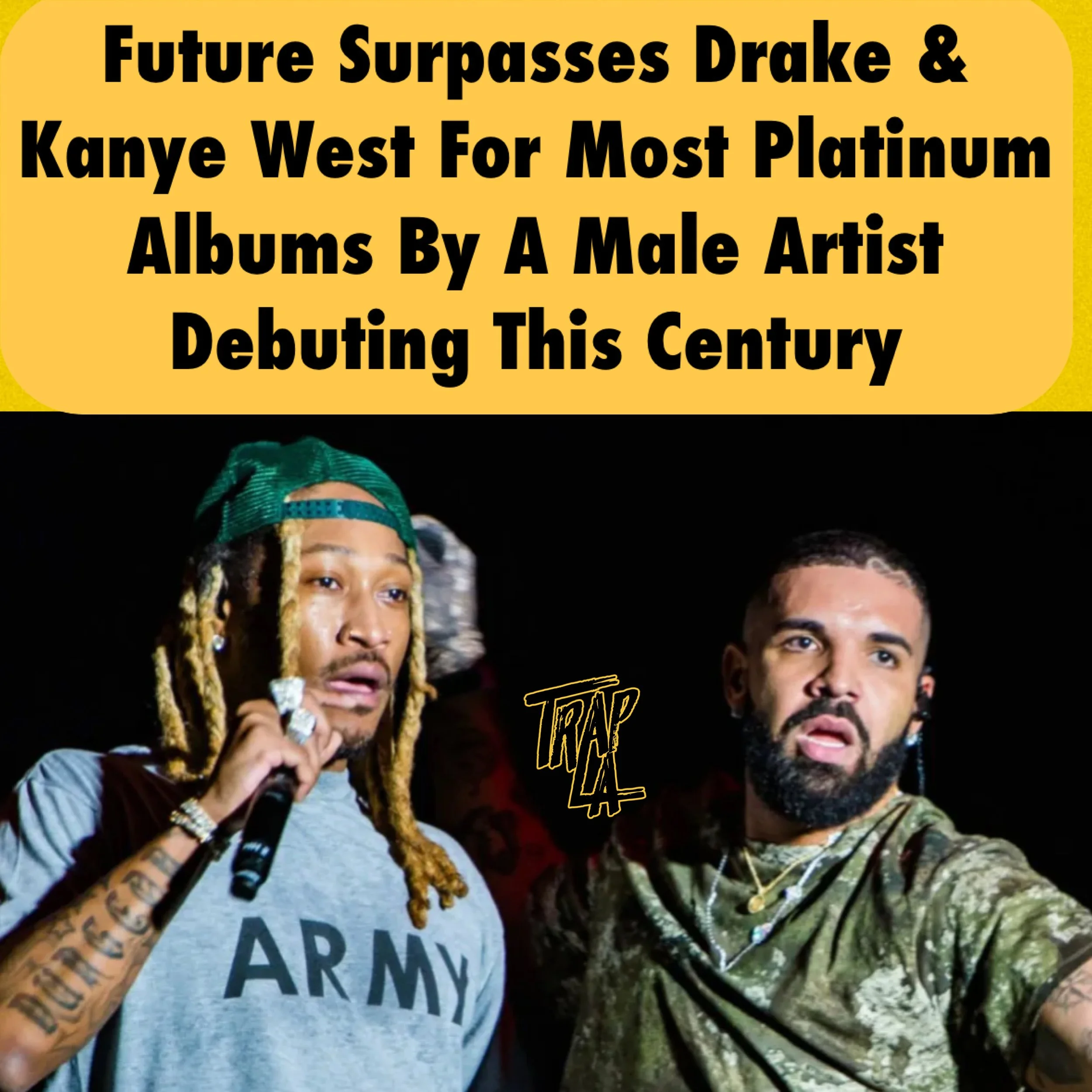 Future Achieves Record-Breaking Eleven Platinum Albums, Surpassing Drake and Kanye West