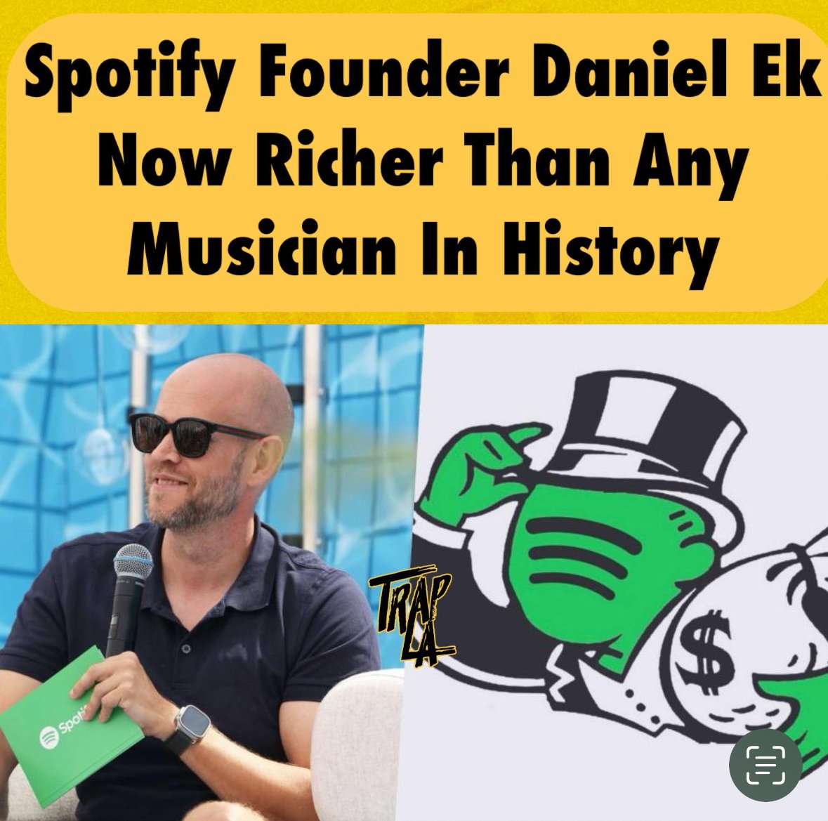 Spotify Founder Daniel Ek Now Richer Than Any Musician in History
