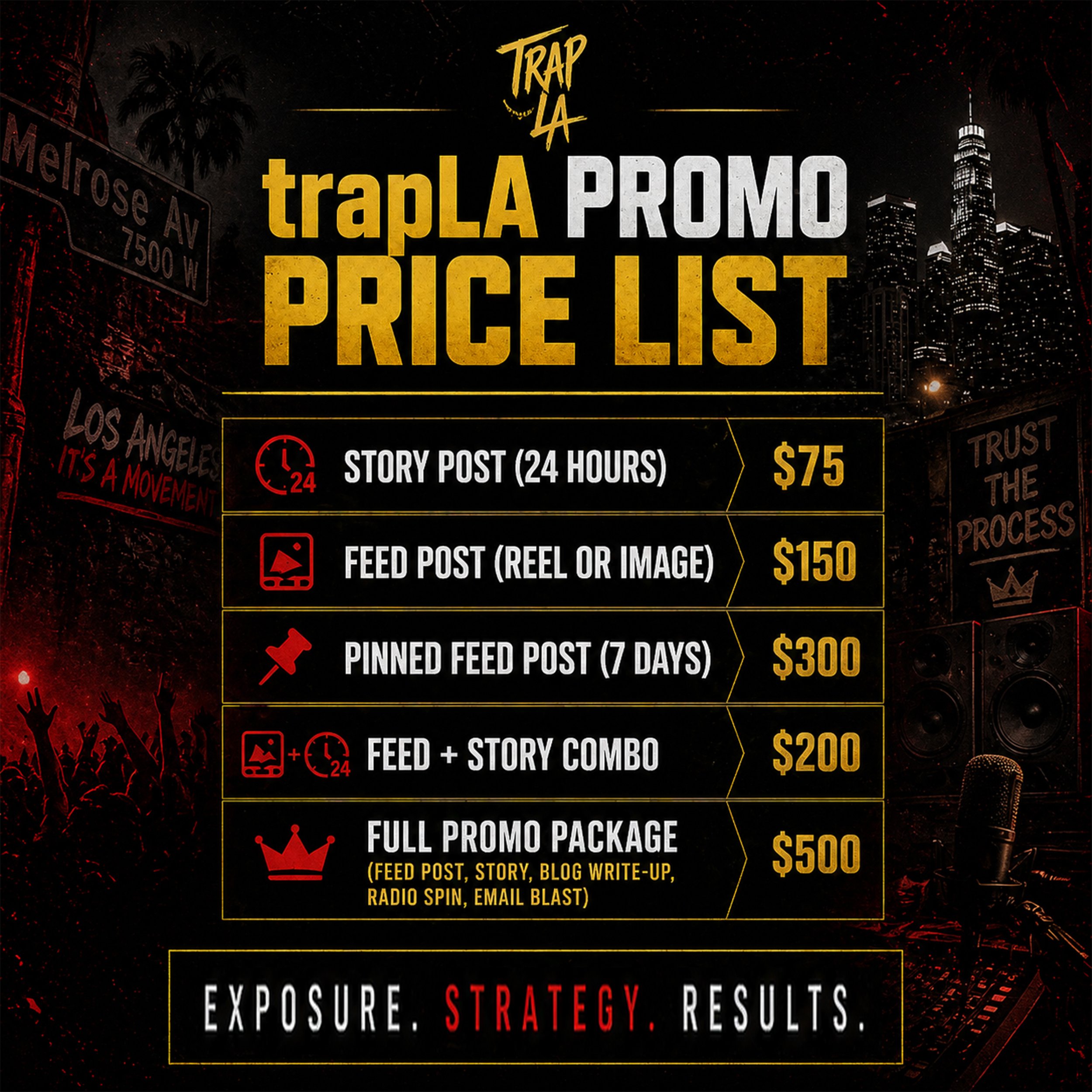 TrapLA Promo (A La Carte Services)