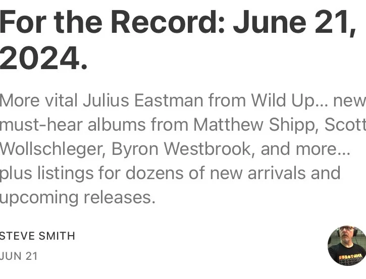 Eastman Vol. 4 as Night After Night's Album of the Week