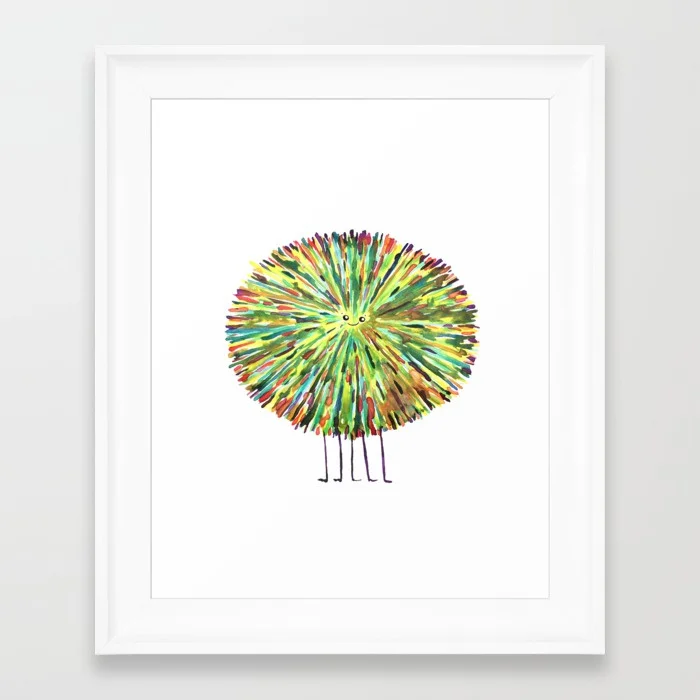 Poofy Splotch Framed Print