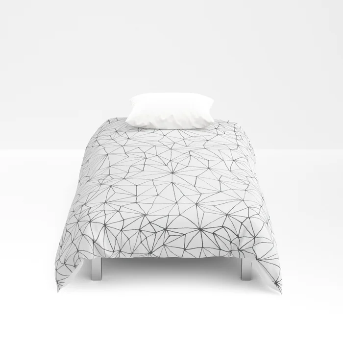 Geometric Line Art Design Duvet Cover