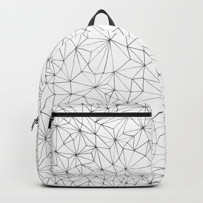 Geometric Line Art Design Backpack