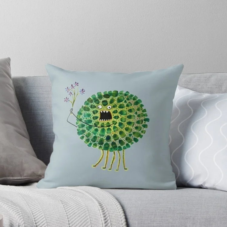 Poofy Plactus Throw Pillow