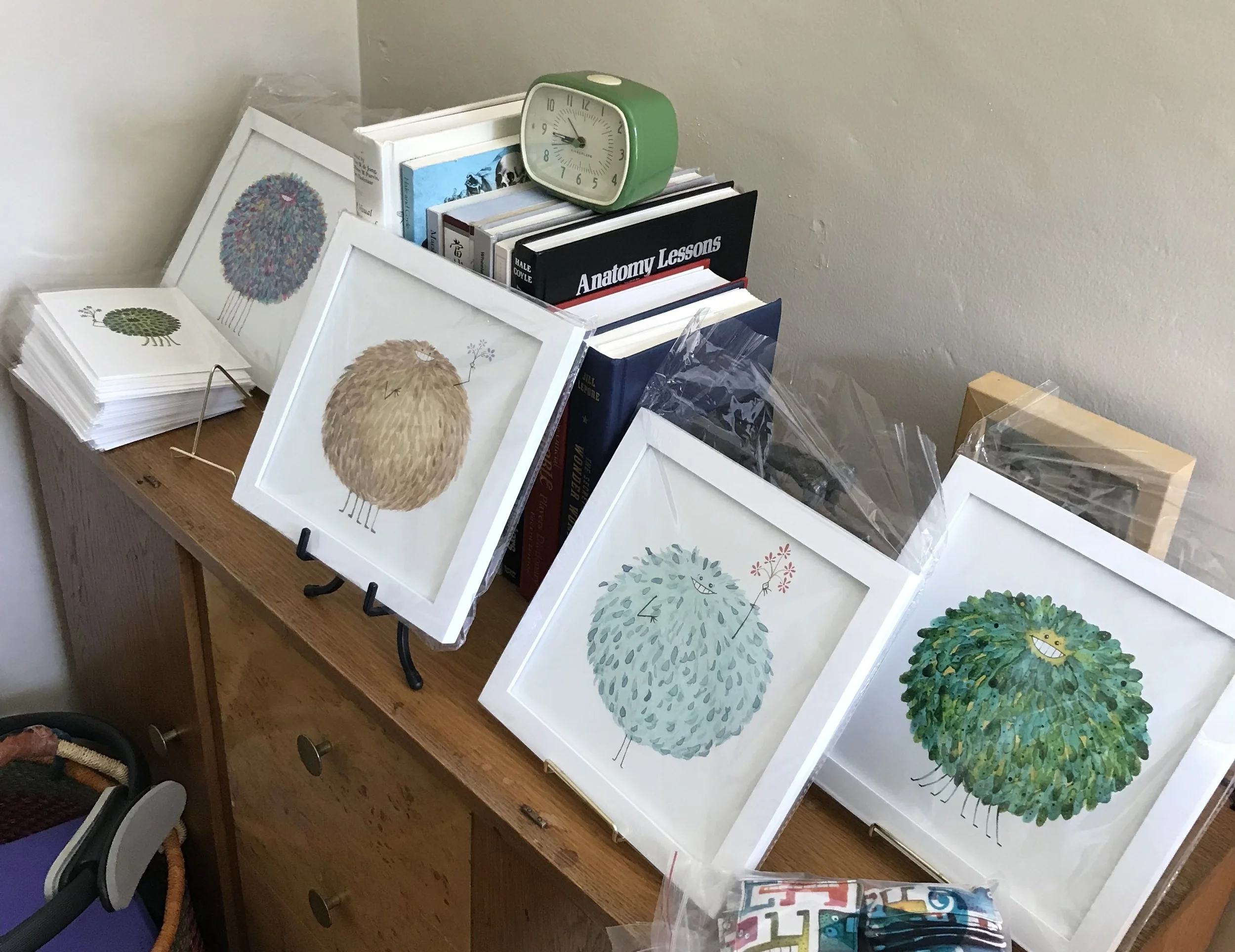 Framed Poofy prints